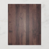 Budget Rustic Wood Mason Jar Wedding Einladung (Rückseite)