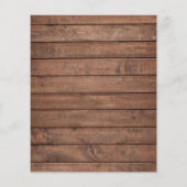 Budget Rustic Wood Mason Jars Hochzeitseinladung (Rückseite)