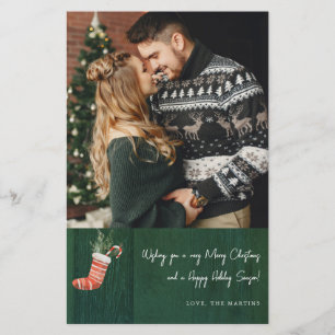 Budget RusticGreenWood & Christmas Strumpf Anmerku Flyer