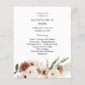 Budget RusticNeutral Boho Blumenzeremonie (Vorderseite)