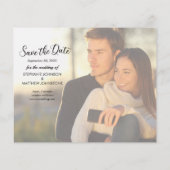 Budget Rustikal 2 Foto Einfach Hübsch Save the Dat (Rückseite)