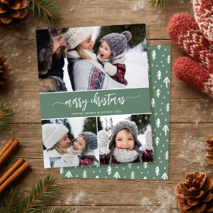 Budget Rustikal Moderne frohe Weihnachten Drei Fot