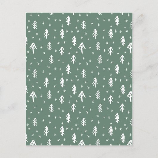 Budget Rustikal Moderne frohe Weihnachten Drei Fot (Rückseite)