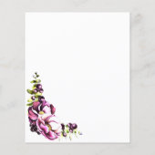 Budget Rustikal rosa Bläserei Einladung (Rückseite)