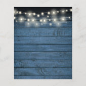 Budget Rustikale 50 Jahre Grüne Einladung (Rückseite)