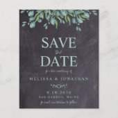 Budget Rustikale Aquarellwiesen Save the Date (Vorderseite)