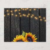 Budget rustikale Blumen Foto Hochzeit speichern Si (Rückseite)