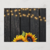 Budget rustikale Blumen Foto Hochzeit speichern Si Flyer (Hinten)