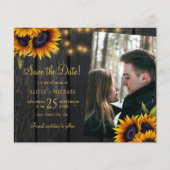 Budget rustikale Blumen Foto Hochzeit speichern Si Flyer (Vorne)