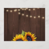 Budget rustikale Blumen Foto Hochzeit speichern Si Flyer (Hinten)