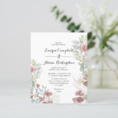 Budget Rustikale Blumenzwiebeln Terracotta Einladu (Stehend Vorderseite)