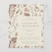 Budget Rustikale Botanische Erdsonden Einladung (Vorderseite)