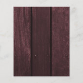 Budget rustikale Brauerei Einladung Flyer (Hinten)