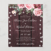 Budget rustikale Brauerei Einladung Flyer (Vorne)