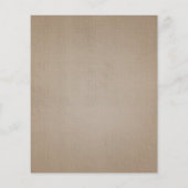 Budget Rustikale Eichenbaumdusche Einladung (Rückseite)