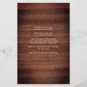 Budget Rustikale Einladungen für Fotokollagen (Rückseite)