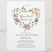 Budget Rustikale Elegance Blush Brautparty Einladu Flyer (Vorne)