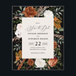 Budget rustikale elegante Hochzeit sparen Sie das Flyer<br><div class="desc">Rustikale Aquarellblütenhochzeit speichern das Datum einladen. Mit schönem Rost, Terrakotta, rot-rosa, schwarz und schlängelgrüne Pampas Gras Eukalyptus Aquarell Details. Diese moderne Hochzeitsfeier lädt zum Set des Stils für Ihren großen Tag ein.</div>