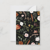 Budget rustikale elegante Hochzeit sparen Sie das  Mitteilungskarte (Rückseite)