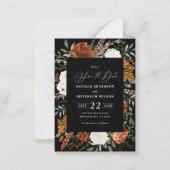 Budget rustikale elegante Hochzeit sparen Sie das Mitteilungskarte (Vorderseite)