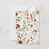 Budget rustikale elegante Hochzeit sparen Sie das  Mitteilungskarte (Rückseite)