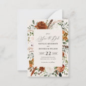 Budget rustikale elegante Hochzeit sparen Sie das  Mitteilungskarte (Vorderseite)