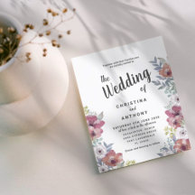 Budget Rustikale Eukalyptus Floral Wedding Einladu
