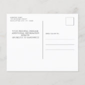 Budget Rustikale Eukalyptus-Foto Save the Date Kar (Rückseite)