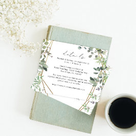 Budget Rustikale Eukalyptus & Gold Details