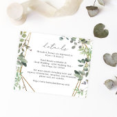 Budget Rustikale Eukalyptus & Gold Details Flyer