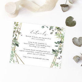 Budget Rustikale Eukalyptus & Gold Details Flyer