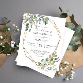 Budget Rustikale Eukalyptus & Gold Frame Wedding