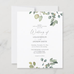 Budget Rustikale Eukalyptus Greenery Duo Hochzeit