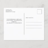 Budget Rustikale Eukalyptus Wedding Einladung (Rückseite)