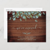 Budget Rustikale Eukalyptus Wood Moving Ankündigun (Vorne/Hinten)