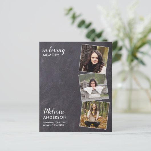 Budget Rustikale Feier des 3. Fotos Gedenkstätte (Stehend Vorderseite)