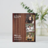 Budget Rustikale Feier des Life Foto Gedenkstätte (Stehend Vorderseite)