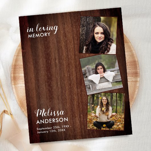 Budget Rustikale Feier des Life Foto Gedenkstätte