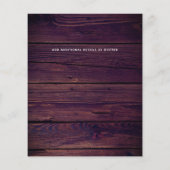 Budget Rustikale Foto Collage Hochzeit Einladungen (Rückseite)