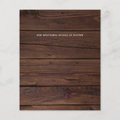 Budget Rustikale Foto Collage Hochzeit Einladungen (Rückseite)