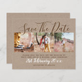 Budget Rustikale FotoCollage retten Daten (Vorne/Hinten)