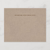 Budget Rustikale FotoCollage retten Daten (Rückseite)