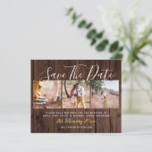 Budget Rustikale Fotokassette rettet das Datum Hol (Stehend Vorderseite)