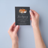 Budget-rustikale Friendsgiving-Abendessen-Einladun Flyer (Gruppe)