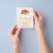 Budget-rustikale Friendsgiving-Abendessen-Einladun Flyer (Gruppe)