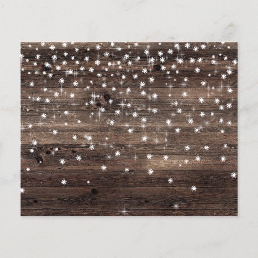 Budget Rustikale Frohe Weihnachts-Foto Weihnachtsk Flyer (Hinten)