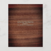 Budget Rustikale Grünanlage Bridal Dusche Einladun (Rückseite)