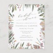 Budget Rustikale Grünflächen Brautparty einladen (Vorderseite)