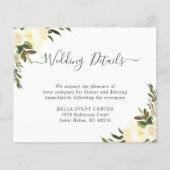 Budget Rustikale Grünpflanzen Blumenausweis (Vorderseite)