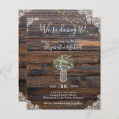 BUDGET Rustikale Gypsophila Lights Mason Jars lade (Vorne/Hinten)